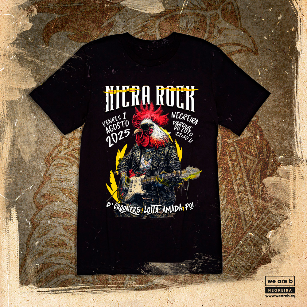 Diseño de camiseta Nicrarock 2025