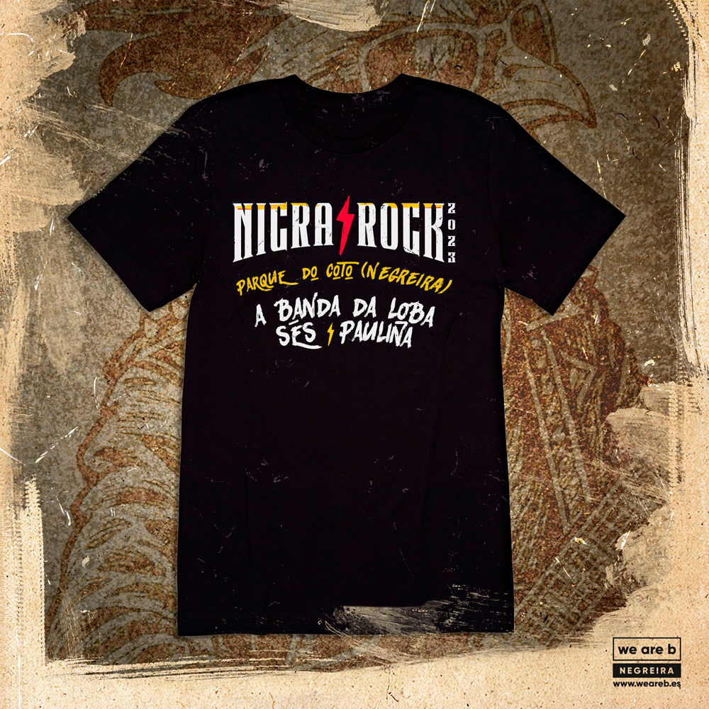 Diseño de camiseta Nicrarock 2023