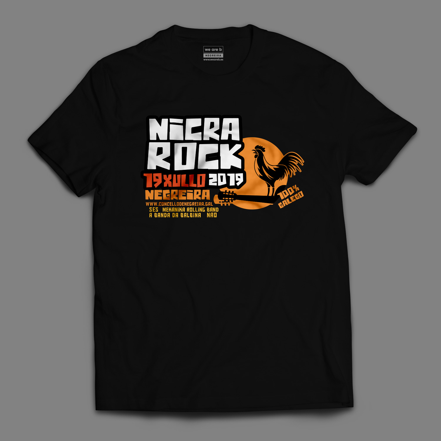 Diseño de camiseta Nicrarock 2019