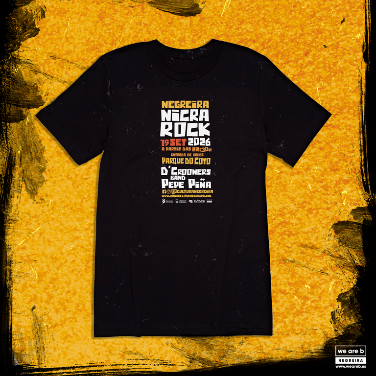 Diseño espalda de camiseta Nicrarock 2026